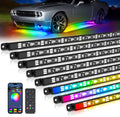 MICTUNING N8 Car Underglow Light Bar Kit - Chasing RGB Accent Lighting