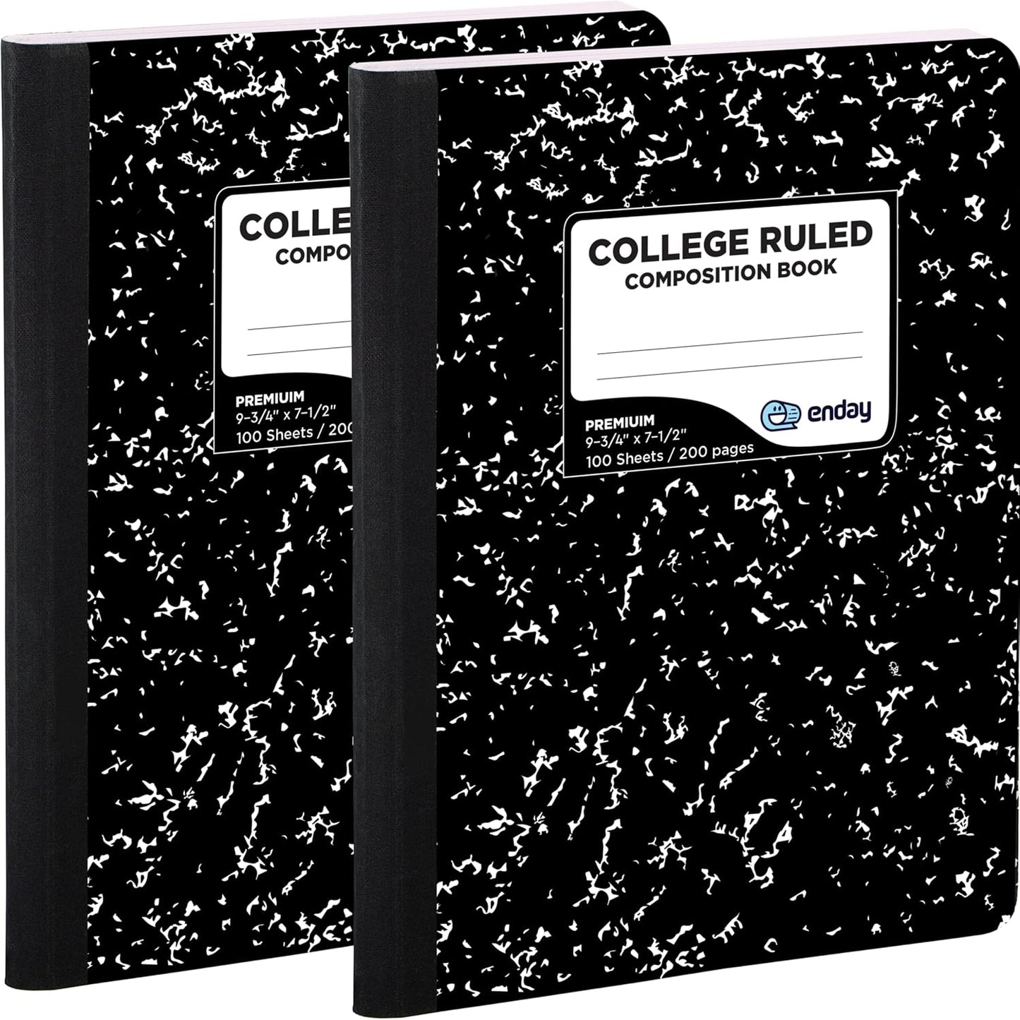 Premium College Ruled Composition Notebooks (2 Pack)
