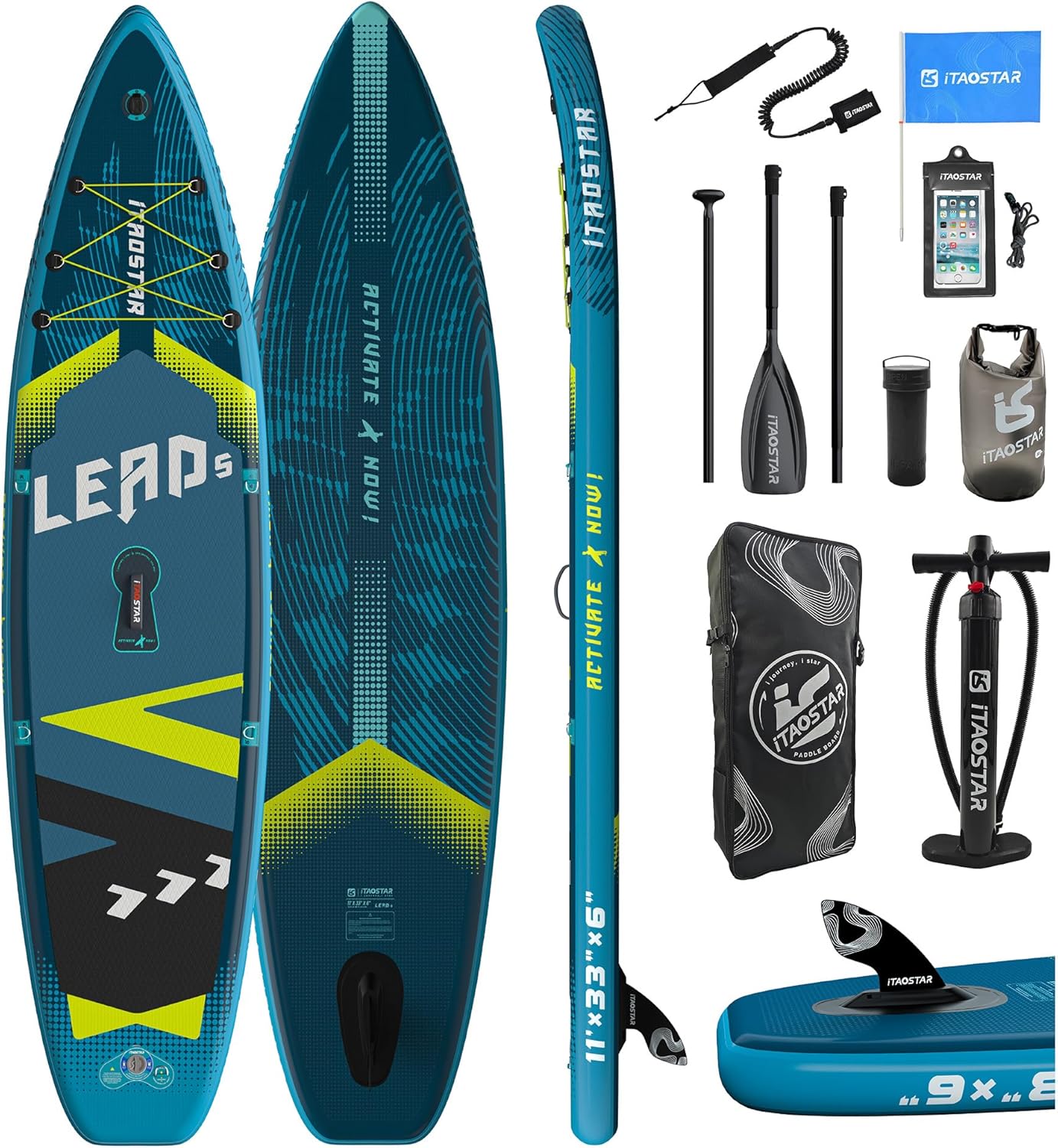 iTAOSTAR Lead 11 x 33in Inflatable Stand Up Paddle Board