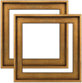 Floating Frame for 10x10 Canvas Oil Paintings - Antique Gold 2 Pack