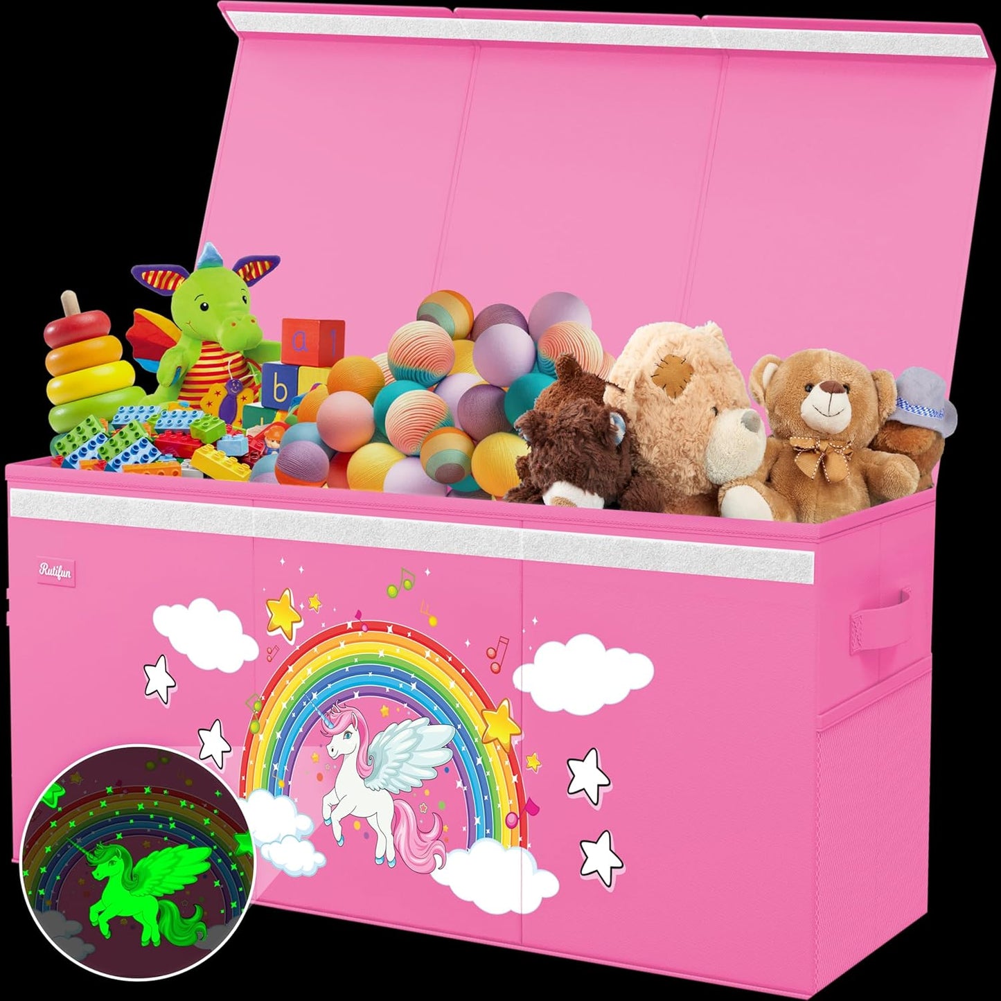 XL Unicorn Toy Box - Extra Large Collapsible Storage Solution