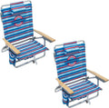 Tommy Bahama 2-Pack Beach Chairs with Cooler and Cup Holder