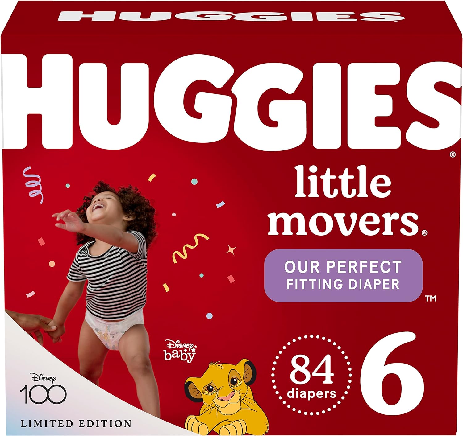 Huggies Little Movers Size 6 Diapers - 84 Ct, 35+ lbs Bliss