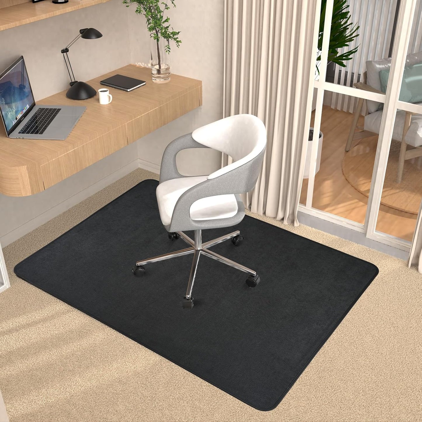 Placoot Heavy Duty Office Chair Mat for Carpet and Hardwood Floors