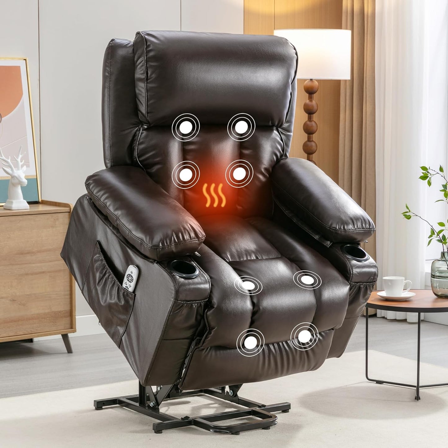 XL23 Power Lift Recliner - Massage & Heat for Elderly