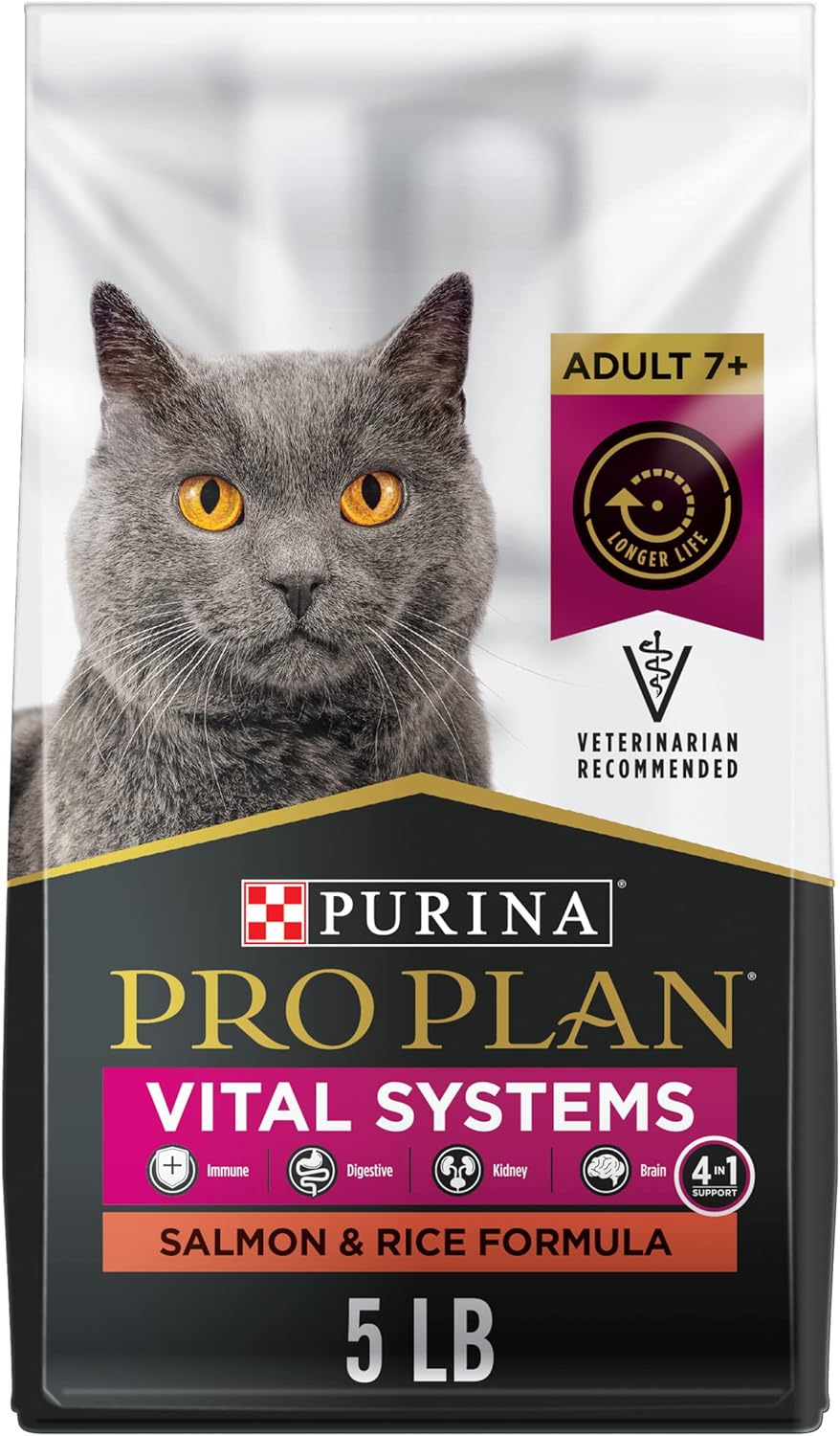 Purina Pro Plan Vital Systems Salmon and Rice Senior Cat Food