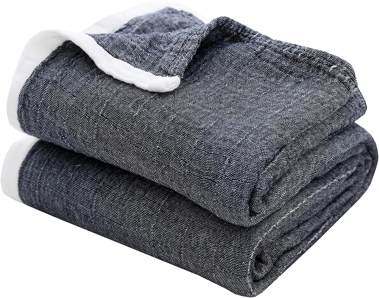 SE SOFTEXLY Throw Blanket - 4-Layer Cotton Comfort for All Seasons