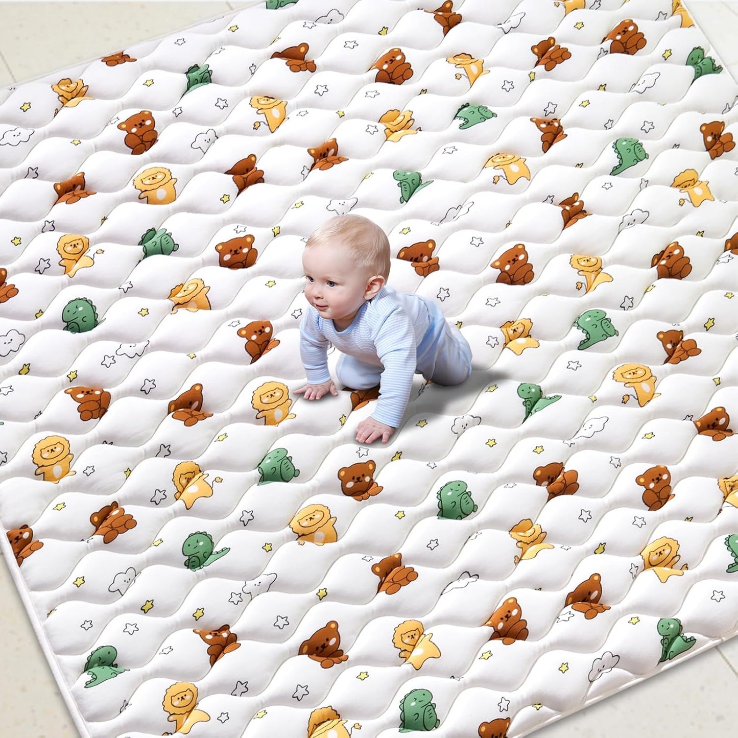 Extra Large Non-Slip Baby Play Mat for Safe & Fun Playtime