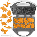 Make Dino-Shaped Waffles Fast! Electric Mini Maker