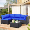 WAROOM Outdoor Patio PE Wicker 5 Piece Furniture Set Review