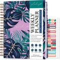 Large Hourly Schedule Planner Undated Weekly Organizer - Wild Purple