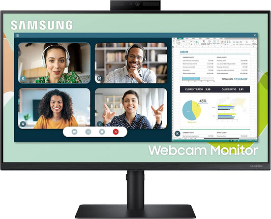 Samsung 24-Inch Monitor with Built-in Webcam & FreeSync