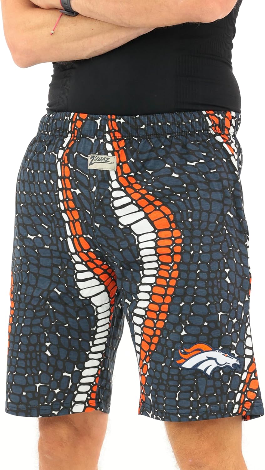 Zubaz NFL Adult Unisex Z88 Zebra Short for Casual Wear