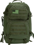 Rockland Military Tactical Laptop Backpack Green Large - Fits 17in