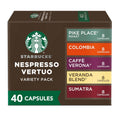 Starbucks by Nespresso Vertuo Variety Pack Coffee Pods - 40ct