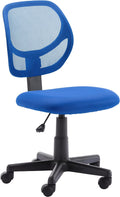 Rolling Desk Chair Adjustable Low Back Mesh Seat - Compact Comfort
