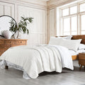 100% Cotton Quilt Set King Size - Soft Pre-Washed Coverlet