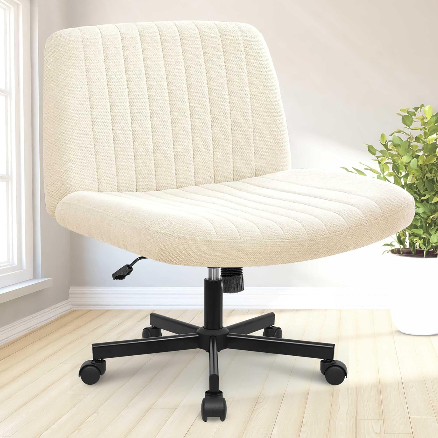 Comfortable Swivel Desk Chair - NEO CHAIR Beige