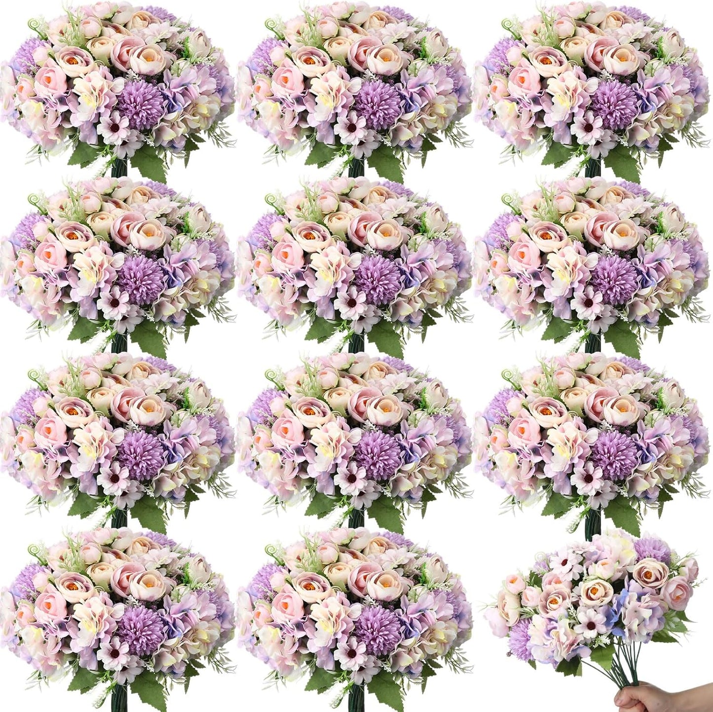 Stunning 12 Bundles Peonies Artificial Flowers for Home Decor