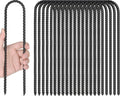 Trampoline Wind Stakes 16 Pack 12 in Heavy Duty U Rebar - Secure