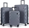 PC Luggage Sets 3 Piece Hardside Spinner Suitcases - Durable