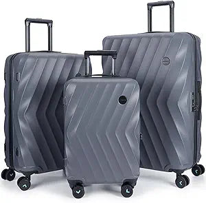 BAGSMART 3 Piece Hardside Luggage Set with Spinner Wheels