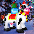6 FT Outdoor Milk Cow Christmas Inflatable Decorations - LED Lighted