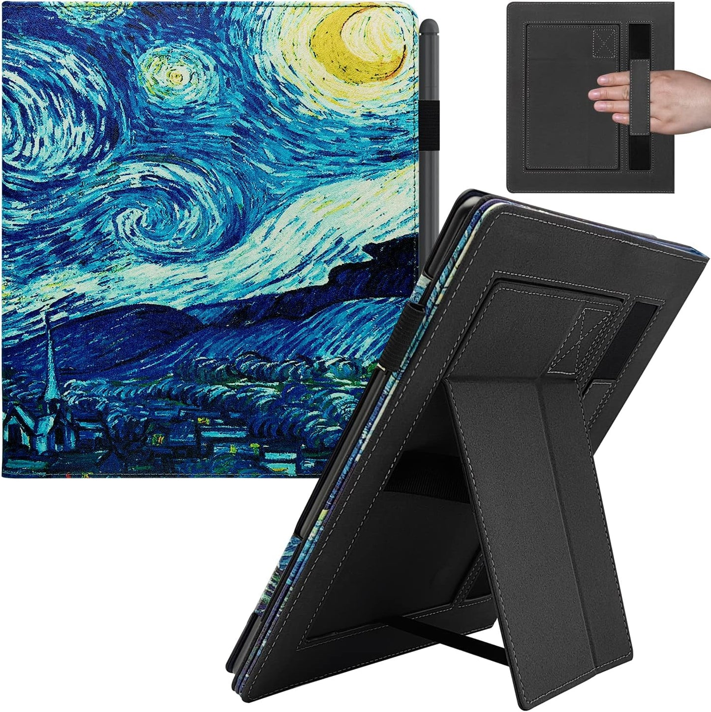 Hand-held Case for Kindle Scribe 10.2 Inch - Premium PU Leather