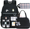 Backpack for Girls 15.6 Inch Laptop School Bag Set - Cute, Waterproof