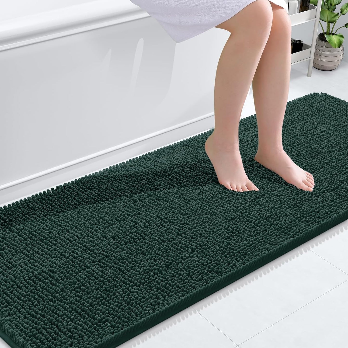 OLANLY Extra Soft Chenille Bath Rugs for Ultimate Comfort