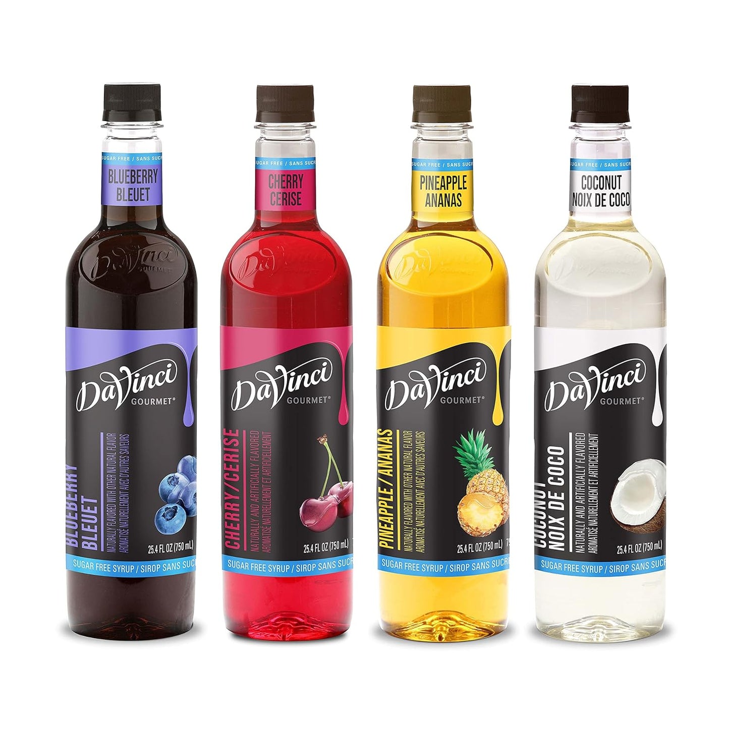DaVinci Gourmet Sugar Free Syrup Variety Pack - 4 Flavors