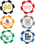 Personalized Golf Ball Marker Poker Chips Set