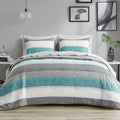 Madison Park Twin Comforter Set - Modern Casual Stripes