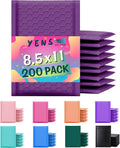 Bubble Mailers Waterproof Self Seal Padded Envelopes - Pack of 200