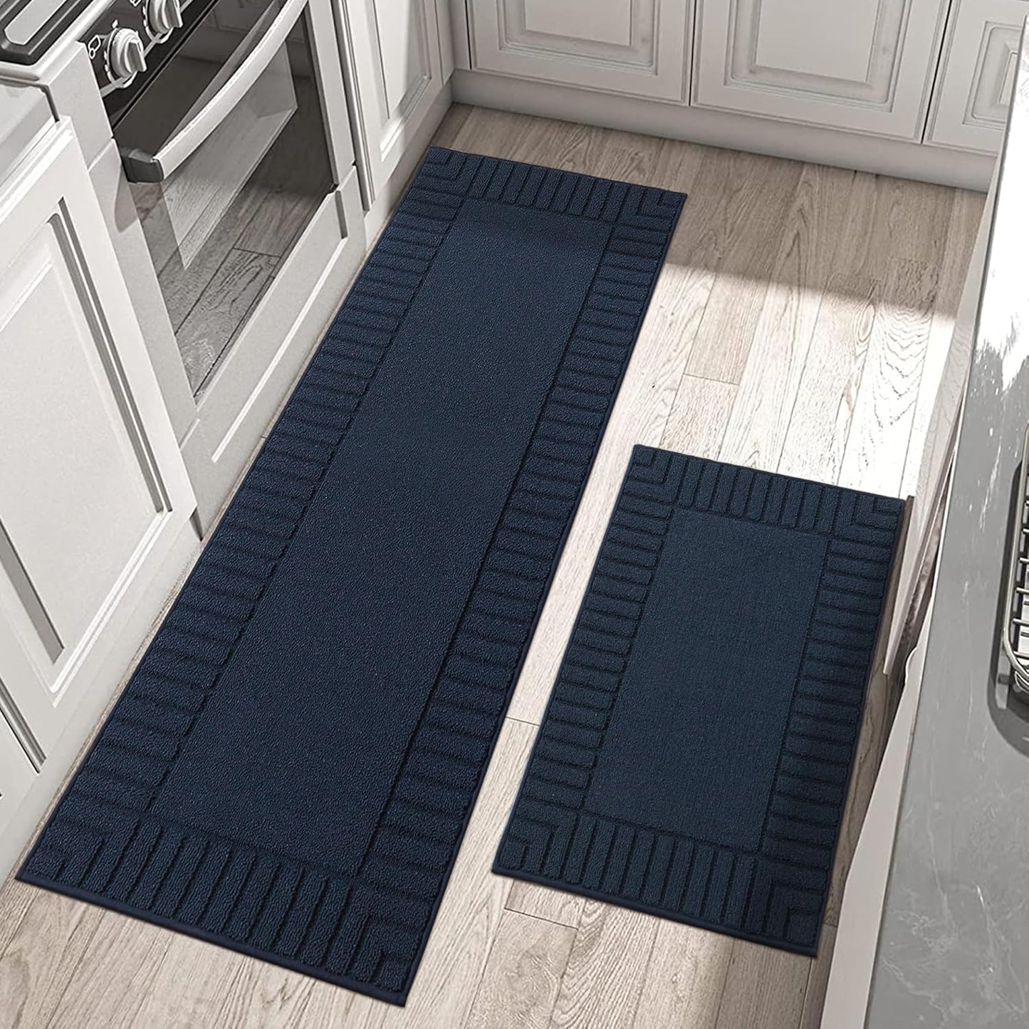 Non-Slip Kitchen Mats Set of 2 for Absorbent Floor Protection