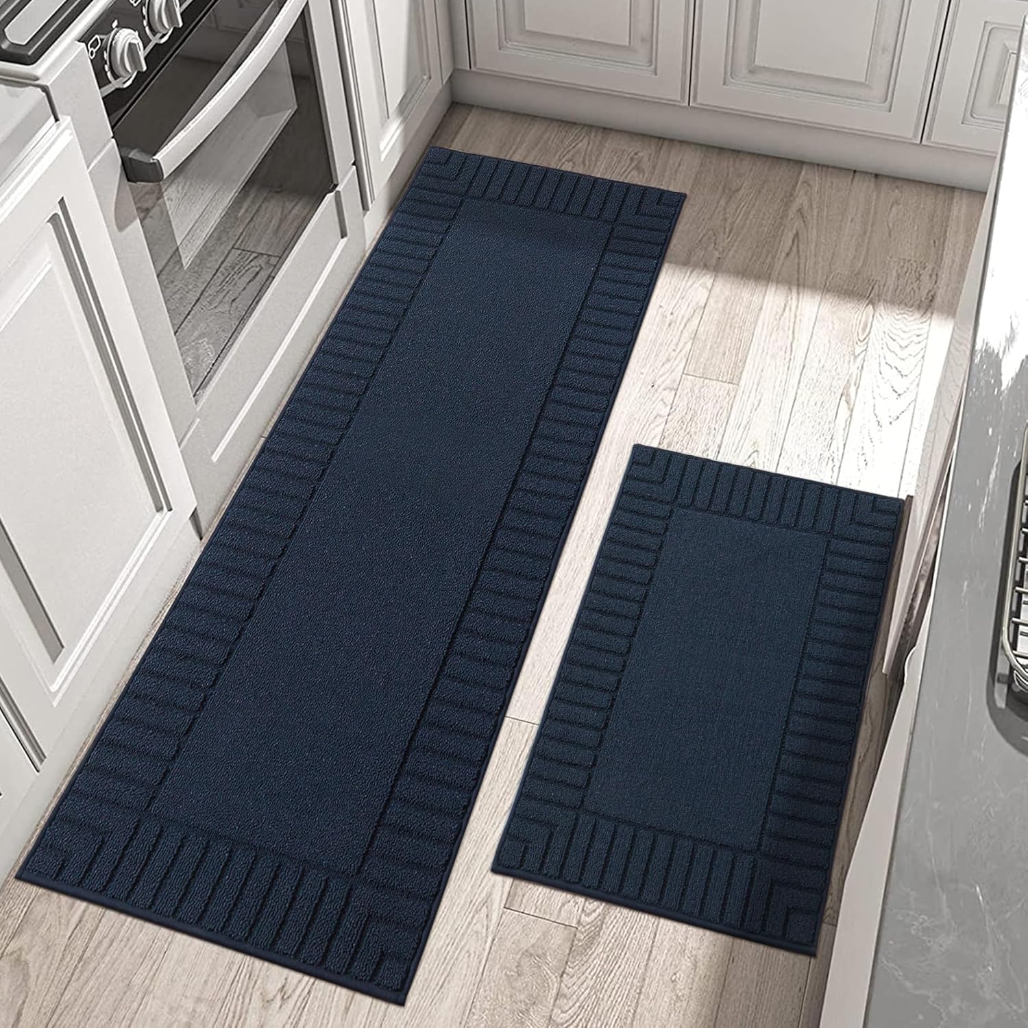 Non-Slip Kitchen Mats Set of 2 for Absorbent Floor Protection