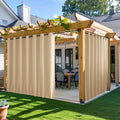 NICETOWN 2 Panels Outdoor Patio Curtains W100 x L84 - Weighted