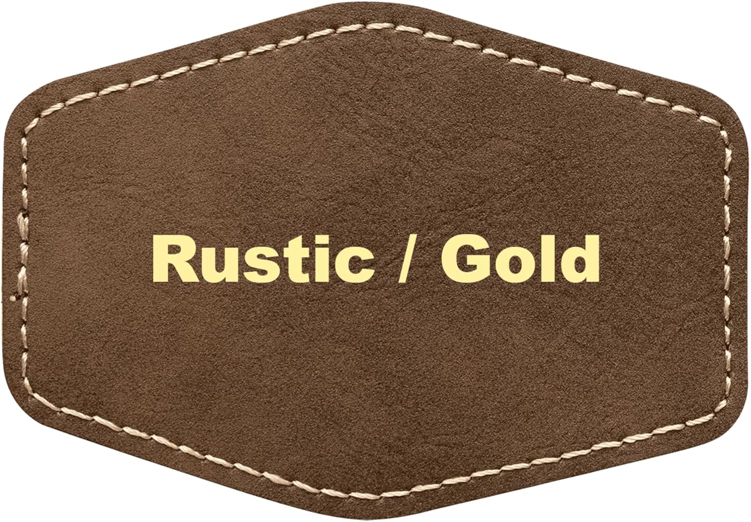 3x2 Hexagon Blank Laserable Leatherette Hat Patches for Customization