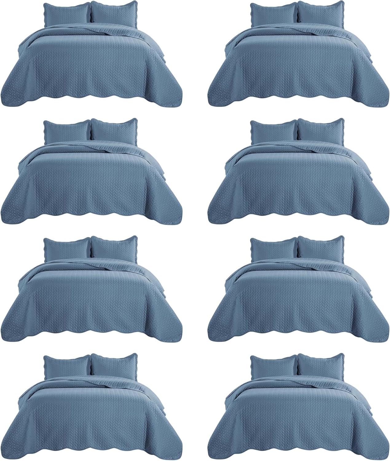 Luxurious King Size Embossed Quilt Set for Hotels & Homes
