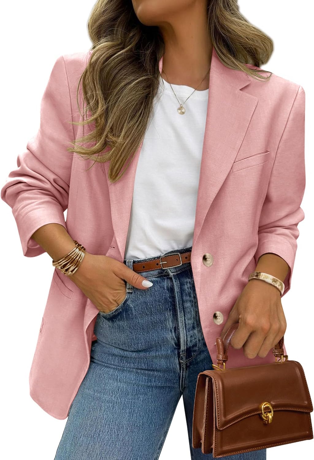 PRETTYGARDEN Blazers for Women Business Casual with Pockets