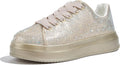 Sparkly Rhinestone Sneakers for Women - Platform Bling Shoes