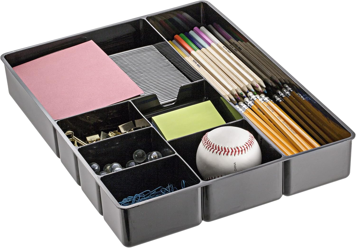 Officemate 8-Compartment Deep Drawer Organizer: Maximize Desk Space!