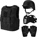 Cuffbow Tactical Vest Helmet Gloves Mask Set Paintball Gear - Complete