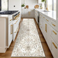 Rug Runners for Hallways Non Slip 2.6x8 Runner - Low Pile Vintage Look