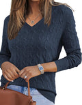 Arach&Cloz Women's Wool Blend Fall Sweaters - Comfortable