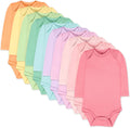 HonestBaby 10-Pack Long Sleeve Bodysuits One-piece - Soft