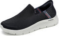 Mens GO WALK FLEX Hands-Free Slip-In Walking Shoes - Breathable