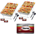 Sterno Buffet Kit Disposable Chafing Dish Buffet Set - Complete