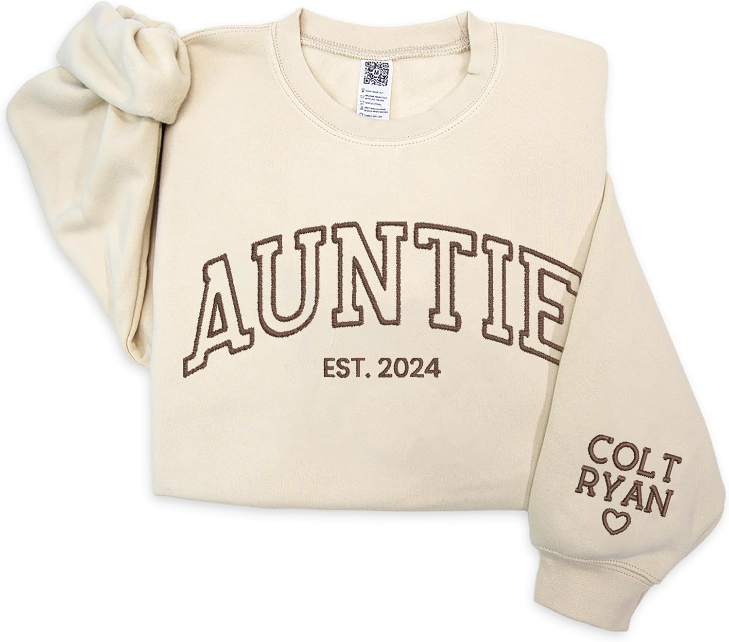NAZENTI Embroidered Mama Sweatshirt - Cozy Gift for Mom