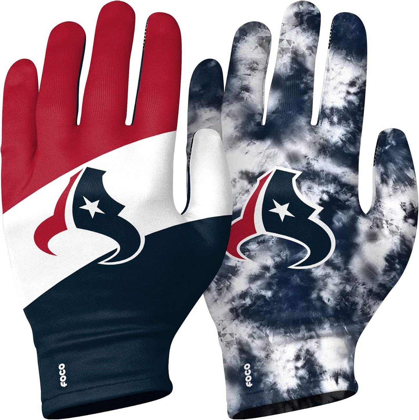 Texans NFL Reusable Stretch Gloves - 2 Pack
